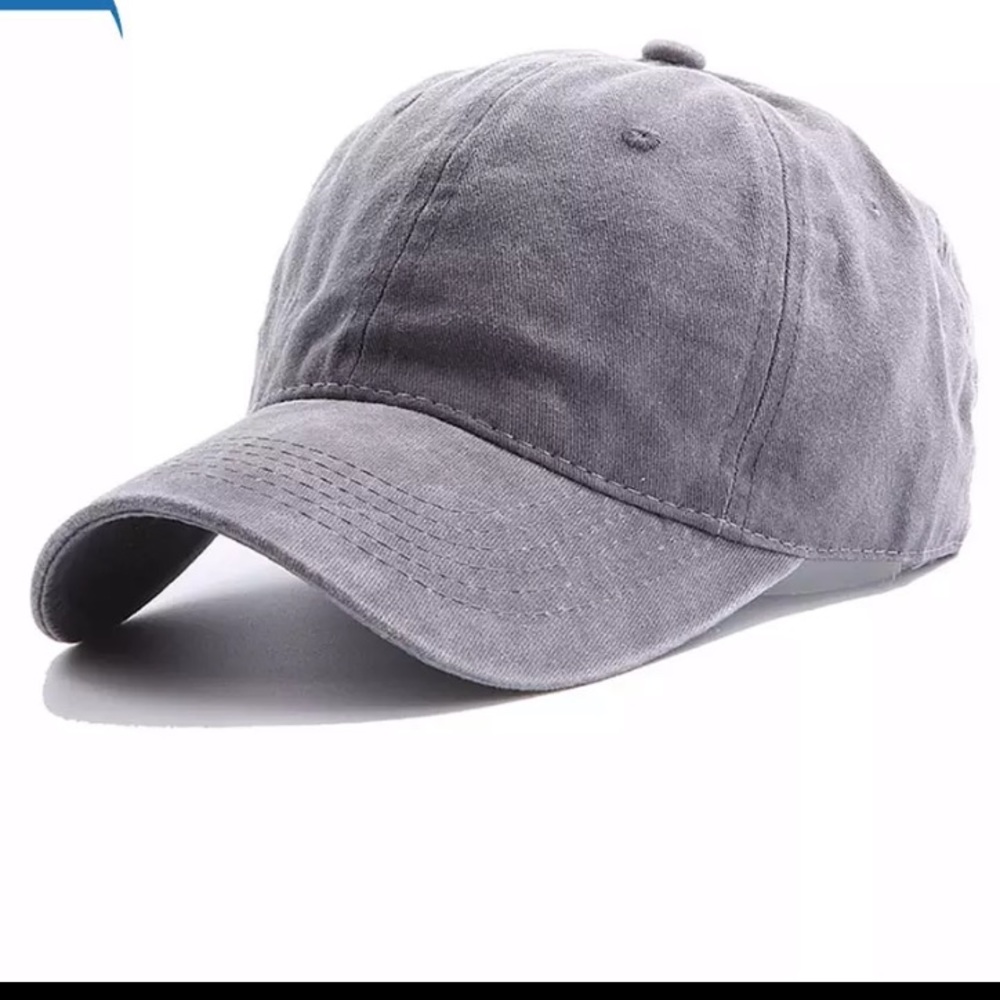 Gray Distressed Unisex Cap
